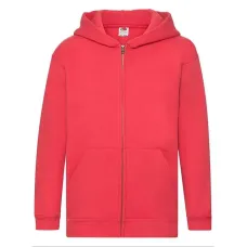 Толстовка Fruit of the loom Premium hooded sweat jacket Kids 116 см Червоний (62-035-0)