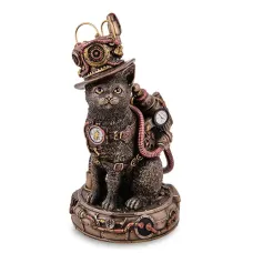 Декоративная статуэтка Mr. Cat 17 см Veronese Коричневый AL230064