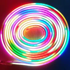 Світлодіодна стрічка RIAS JL-2835 RGB IP65 5м Неон Різнокольоровий 12V-220V Світлодіодна стрічка RIAS JL-2835 RGB IP65 5м Неон Різнокольоровий 12V-220V