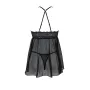 Пеньюар з трусиками Passion KERRIA CHEMISE black L/XL ECO SX0488