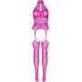 Бодистокинг Leg Avenue High neck lace Raspberry One size SO8572