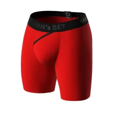 Боксеры мужские анатомические MAN's SET Anatomic Long 2.1 Black Series Micromodal S Красный