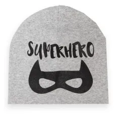 Шапка для хлопчика Gabbi Superhero Сірий 52-54 (70022)