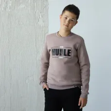 Свитшот для мальчика GBI Teens Stay Бежевый 146 (13767)