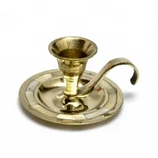 Свічник з ручкою Круглий No Brand 7.6х6.9х4.8 см (DN30001A)