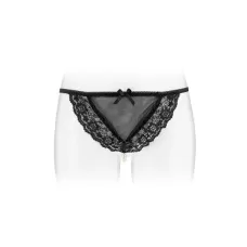 Трусики жіночі з перлиновою ниткою Secret Fashion Secret KATIA S/M Black (SO2245)