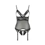 Корсет и трусики Passion DIABOLINA CORSET Black S/M (PS25805)