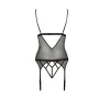 Корсет и трусики Passion DIABOLINA CORSET Black S/M (PS25805)