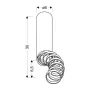 Точковий світильник Candellux Tuba Чорний (2282763)
