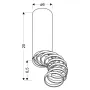 Точковий світильник Candellux Tuba Чорний (2282732)