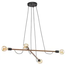 Люстра TK Lighting Helix Коричневий Чорний (TK4949)