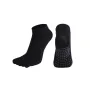 Носки для йоги и пилатеса нескользящие закрытые Amber Grip черный 35-40