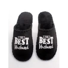 Чоловічі домашні капці Family Story The Best Husband Чорний 40-41 (n0101-41f-003w) Чоловічі домашні капці Family Story The Best Husband Чорний 40-41 (n0101-41f-003w)