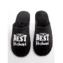 Чоловічі домашні капці Family Story The Best Husband Чорний 42-43 (n0101-43f-003w)