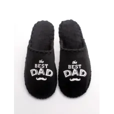 Чоловічі домашні капці Family Story The Best Dad Чорний 42-43 (n0101-43f-019w) Чоловічі домашні капці Family Story The Best Dad Чорний 42-43 (n0101-43f-019w)