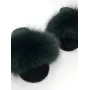 Женские домашние тапочки Family Story Пушистики Зеленый 38-39 (p03-19-39e)