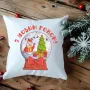 Подушка с новогодним принтом Кавун Новогодний Снежный шар 40x40 см Разноцветный