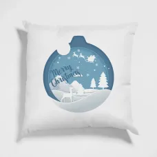 Подушка з новорічним принтом Кавун Merry Christmas 40x40 см Різнокольоровий Подушка з новорічним принтом Кавун Merry Christmas 40x40 см Різнокольоровий