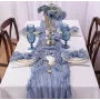 Ранер з серветками Leeseph Блакитний 7 шт