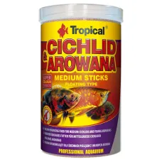 Сухий корм для акваріумних риб Tropical Cichlid Red & Green Medium sticks палочки 1 л 360 г (63726) Сухий корм для акваріумних риб Tropical Cichlid Red & Green Medium sticks палочки 1 л 360 г (63726)