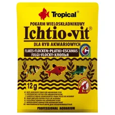 Сухой корм для всех аквариумных рыб Tropical Ichtio-Vit хлопья 12 г (74401) Сухой корм для всех аквариумных рыб Tropical Ichtio-Vit хлопья 12 г (74401)