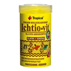Корм для аквариумных рыб Tropical Ichtio-Vit 100 мл 20 г (77003) Корм для аквариумных рыб Tropical Ichtio-Vit 100 мл 20 г (77003)