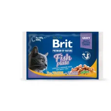 Консервы для кошек Brit Premium Cat pouch рыбная тарелка 400 г (100276 /506248) Консервы для кошек Brit Premium Cat pouch рыбная тарелка 400 г (100276 /506248)