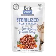 Влажный корм для стерилизованных котов Brit Care Cat pouch с уткой и индейкой в желе 85 г (100532/0549) Влажный корм для стерилизованных котов Brit Care Cat pouch с уткой и индейкой в желе 85 г (100532/0549)