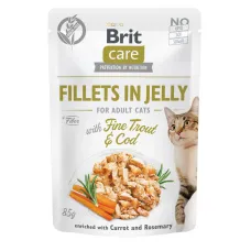 Влажный корм для котов Brit Care Cat pouch с треской и форелью в желе 85 г (100536/0587)