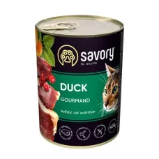 Вологий корм для кішок Savory Cat Can Adult з качкою 400 г (30624) Вологий корм для кішок Savory Cat Can Adult з качкою 400 г (30624)