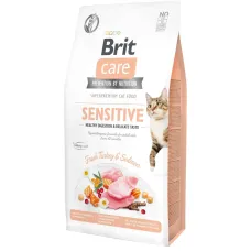 Корм для привередливых кошек Brit Care Sensitive Healthy Digestion & Delicate Taste с индейкой и лососем 7 кг (171281/0693) Корм для привередливых кошек Brit Care Sensitive Healthy Digestion & Delicate Taste с индейкой и лососем 7 кг (171281/0693)