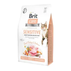 Корм для привередливых кошек Brit Care Sensitive Healthy Digestion & Delicate Taste с индейкой и лососем 2 кг (171282/0709) Корм для привередливых кошек Brit Care Sensitive Healthy Digestion & Delicate Taste с индейкой и лососем 2 кг (171282/0709)