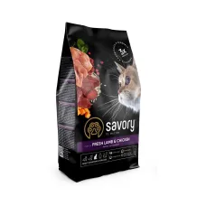 Корм для стерилизованных кошек Savory Steril Fresh Lamb & Chicken с ягненком и курицей 400 г (30105)