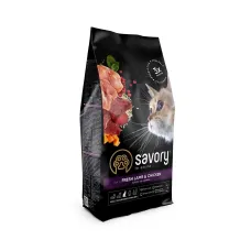 Корм для стерелізованих кішок Savory Steril Fresh Lamb & Chicken з ягнятком та куркою 2 кг (30112) Корм для стерелізованих кішок Savory Steril Fresh Lamb & Chicken з ягнятком та куркою 2 кг (30112)