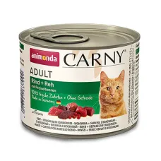 Вологий корм для кішок Animonda Carny Adult Beef Venison with Cowberries з яловичиною оленіною та брусницею 200 г (AM-83700) Вологий корм для кішок Animonda Carny Adult Beef Venison with Cowberries з яловичиною оленіною та брусницею 200 г (AM-83700)