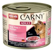 Вологий корм для кішок Animonda Carny Adult Beef Turkey Shrimps з яловичиною індичкою та креветками 200 г (AM-83708) Вологий корм для кішок Animonda Carny Adult Beef Turkey Shrimps з яловичиною індичкою та креветками 200 г (AM-83708)