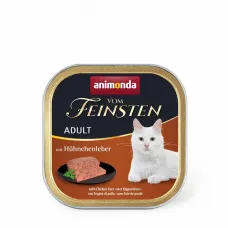 Вологий корм Animonda Vom Feinsten Adult для кішок з курячою печінкою 100 г (AM-83304) (11056) Вологий корм Animonda Vom Feinsten Adult для кішок з курячою печінкою 100 г (AM-83304) (11056)