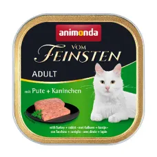 Вологий корм для кішок Animonda Vom Feinsten Adult Turkey Rabbit з індичкою та кроликом 100 г (AM-83205) Вологий корм для кішок Animonda Vom Feinsten Adult Turkey Rabbit з індичкою та кроликом 100 г (AM-83205)