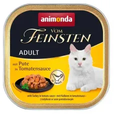 Вологий корм для кішок Animonda Vom Feinsten Adult Turkey in Tomato sauce з індичкою в томатному соусі 100 г (AM-83360) Вологий корм для кішок Animonda Vom Feinsten Adult Turkey in Tomato sauce з індичкою в томатному соусі 100 г (AM-83360)