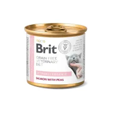Влажный корм для кошек с пищевой алергией Brit Veterinary Diet Hypoallergenic с лососем и горохом 200 г (100709) Влажный корм для кошек с пищевой алергией Brit Veterinary Diet Hypoallergenic с лососем и горохом 200 г (100709)
