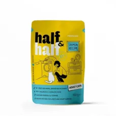 Влажный корм для кошек Half&Half Adult pouch 100 г с кусочками лосося в соусе (20901) Влажный корм для кошек Half&Half Adult pouch 100 г с кусочками лосося в соусе (20901)