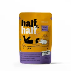 Влажный корм для стерилизованных кошек Half&Half Sterilized pouch 100 г с кусочками тунца в соусе (20888) Влажный корм для стерилизованных кошек Half&Half Sterilized pouch 100 г с кусочками тунца в соусе (20888)