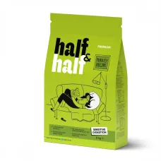Сухой корм для кошек с чувствительным пищеварением и кожей Half&Half Sensitive Digestion 8 кг с индейкой (20833) Сухой корм для кошек с чувствительным пищеварением и кожей Half&Half Sensitive Digestion 8 кг с индейкой (20833)