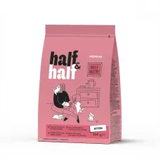 Сухой корм для котят Half&Half Kitten 300 г с говядиной (20925) Сухой корм для котят Half&Half Kitten 300 г с говядиной (20925)