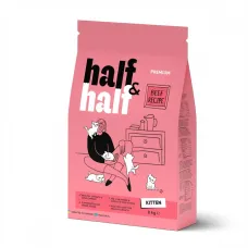 Сухой корм для котят Half&Half Kitten 8 кг с говядиной (20796) Сухой корм для котят Half&Half Kitten 8 кг с говядиной (20796)