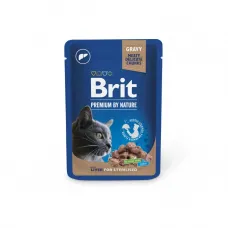Влажный корм для стерилизованных котов Brit Premium Sterilised pouch с печенью в желе 100 г (111832) Влажный корм для стерилизованных котов Brit Premium Sterilised pouch с печенью в желе 100 г (111832)