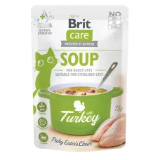 Влажный корм для кошек Brit Care Soup with Turkey суп с индейкой 75 г (101057) Влажный корм для кошек Brit Care Soup with Turkey суп с индейкой 75 г (101057)