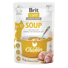 Влажный корм для кошек Brit Care Soup with Chicken суп с курицей 75 г (101152) Влажный корм для кошек Brit Care Soup with Chicken суп с курицей 75 г (101152)