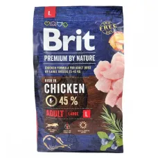 Сухий корм для дорослих собак великих порід Brit Premium Adult L з куркою 3 кг (170825/6444)
