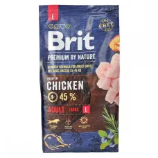 Сухий корм для дорослих собак великих порід Brit Premium Adult L з куркою 8 кг (170826/6451)